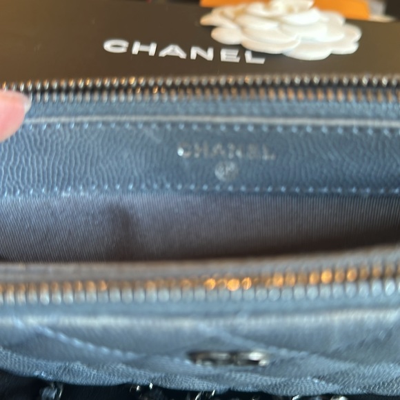 Chanel double zip wallet on chain - excellant condition - Picture 4 of 6